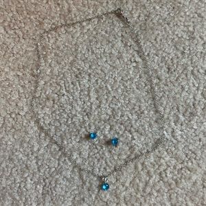 Necklace with matching earrings